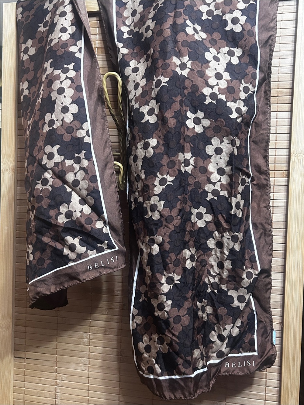 Vintage Belisi silk scarf